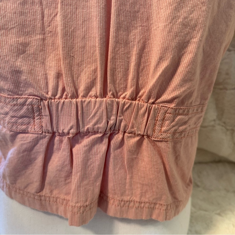 Wear it Declare it Short Sleeve Jacket. Size XL. Pink/ White Striped. New - Picture 8 of 16